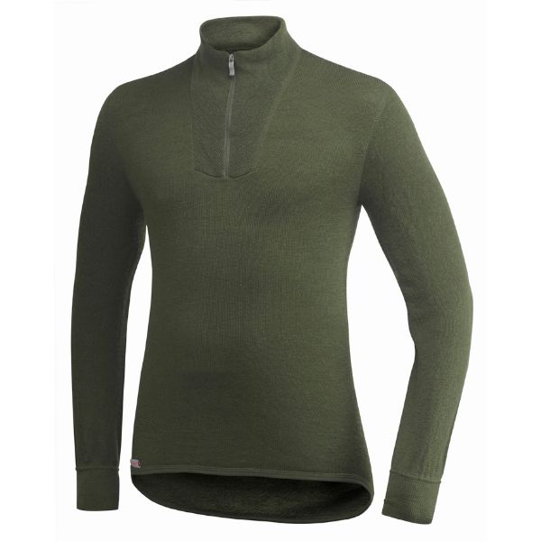 Woolpower Zip Turtleneck 200 Green