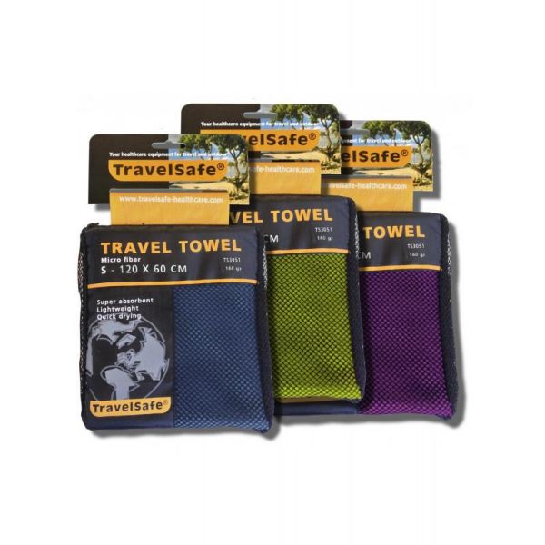 TravelSafe Resehandduk 120 x 60 cm. Royal Blue