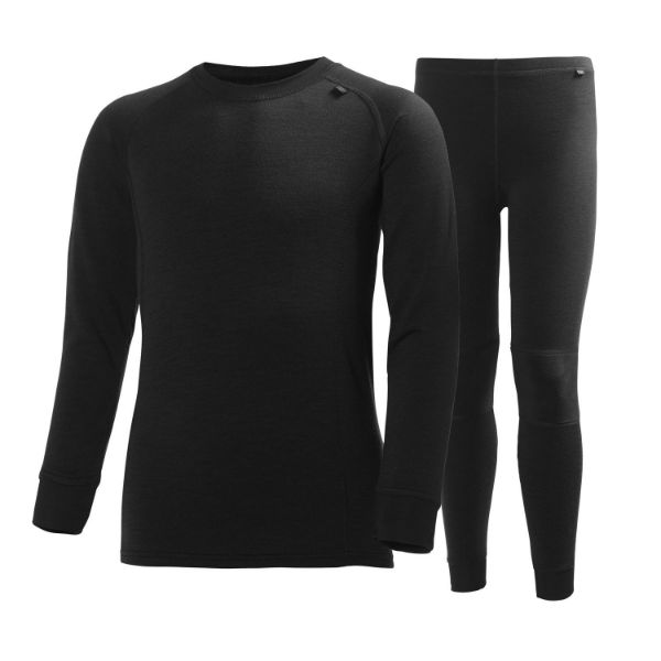 Helly Hansen Junior Lifa Merino skikläder 2020 Black