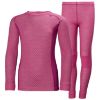 Helly Hansen Junior Lifa Merino skikläder 2020 Dragon Fruit