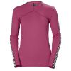 Helly Hansen Lifa Crew Skiundertröja Stripe W Dragon Fruit