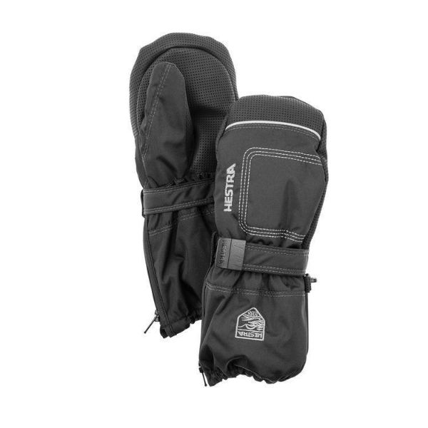 Hestra Baby Zip Long Mitt Black