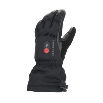 Vattentäta uppvärmda handskar från Sealskinz Black