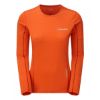 Montane Fem Blade L_S T-shirt Paprika