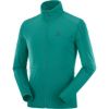 Salomon Outrack FullZip Fleece Aruba Blue/White/Lime Green