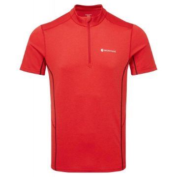 Montane Dart Zip T-Shirt Alpine Red