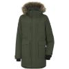 Didriksons Madi Boys Parka 2 300/Deep Green