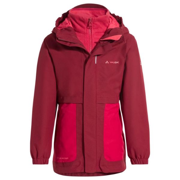 Vaude Kids Campfire 3in1 Jacket Girls Salsa
