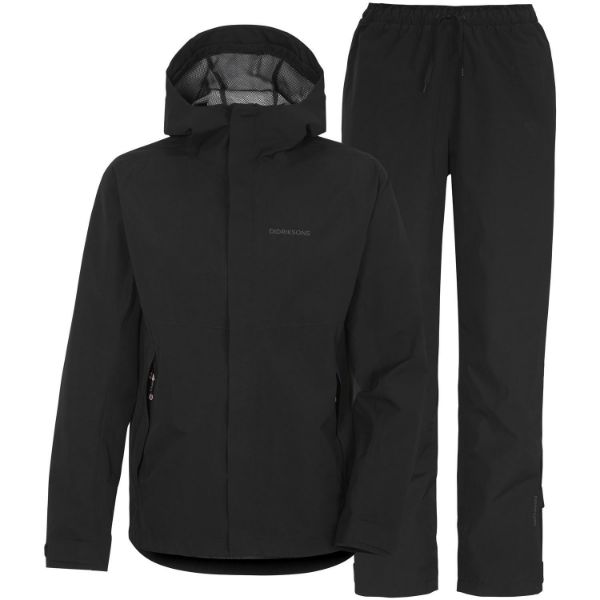 Didriksons Grit Regnsæt Mens 060/Black