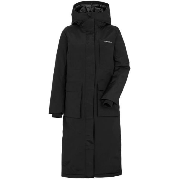 Didriksons Leya Womens Parka Long 2 060/Black