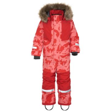 Didriksons Björnen Kids Coverall Print 491/Island Pr Peach
