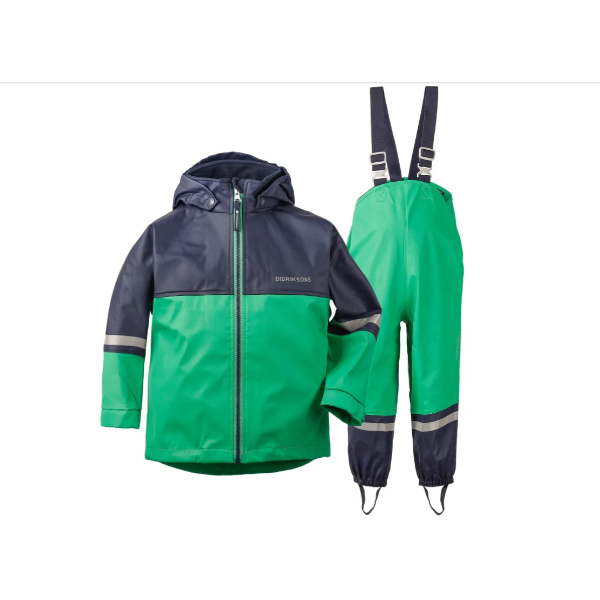 Didriksons Waterman Kids Set str 80 OUTLET Green / Navy