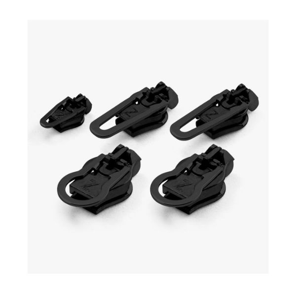 ZlideOn Multipack Normal Plast & Metall Blixtlås. Black