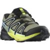 Salomon Speedcross CSWP J Trailskor Deep Lichen Green/Black/ Safety Yellow