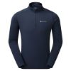 DART THERMO ZIP NECK - Eclipse Blue