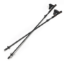 Silva Löpstavar kolfiber justerbar 100-120cm Black
