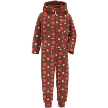 MONTE KIDS COVERALL PRINTED - Small Dotted Brown Print