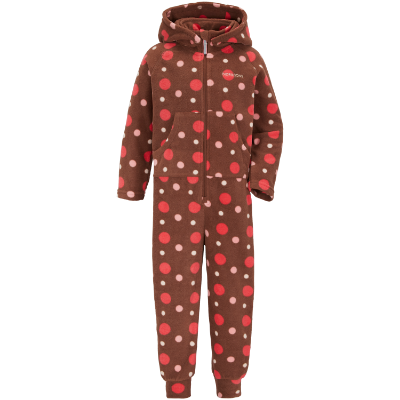 MONTE KIDS COVERALL PRINTED - Small Dotted Brown Print