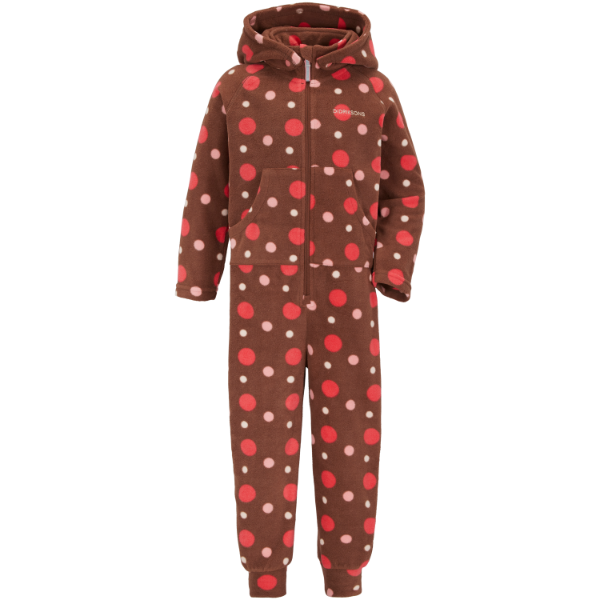 MONTE KIDS COVERALL PRINTED - Small Dotted Brown Print