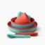 Sea to Summit Passage Dinnerware Set - [2P] [14 Piece] - Blue + Orange 