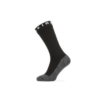 Sealskinz Wp warm weather soft touch mid sock Black/Grey Marl/White