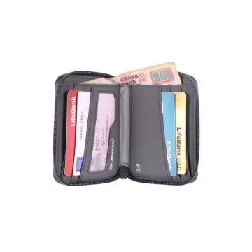 Lifeventure Rfid bi-fold wallet, recycled, grey