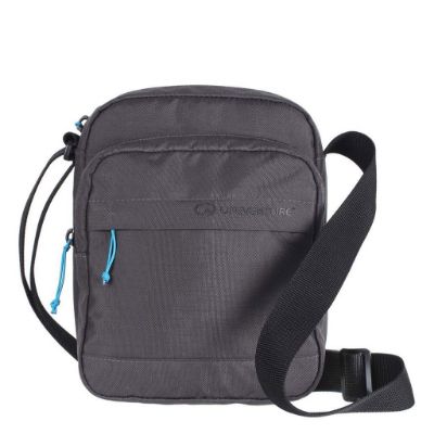 Lifeventure Rfid shoulder bag, recycled, grey