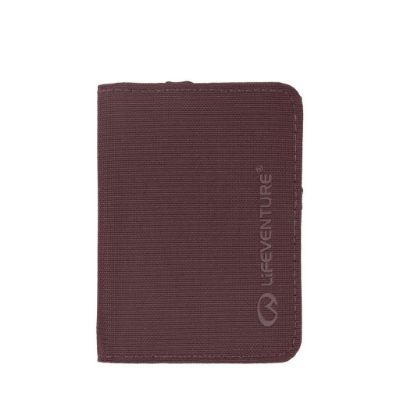 Lifeventure Rfid card wallet, recycled, Blomme