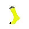 Sealskinz Scoulton wp warm wt. mid sock w. hydrost - Neon Yellow/Black/White