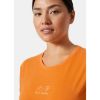 Helly Hansen Women's Skog Recycled Graphic T-Shirt i orange med orange print på fronten