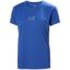 Helly Hansen Women's Skog Recycled Graphic T-Shirt i blå med beige print på fronten