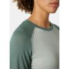 Helly Hansen Women’s HH® Durawool Crew Langærmet base layer top fremstillet med ZQ-certificeret Merino uld og Cordura® der sikrer fugtabsorberende og temperaturregulerende egenskaber i grøn