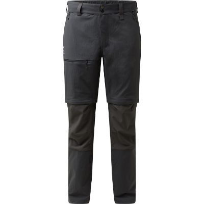 Haglöfs Mid Standard Zip-Off Pant. Disse alsidige bukser kombinerer funktionalitet og komfort med deres slidstærke Climatic™ materiale. Udstyret med to åbne håndlommer og en praktisk lynlåslomme på låret.