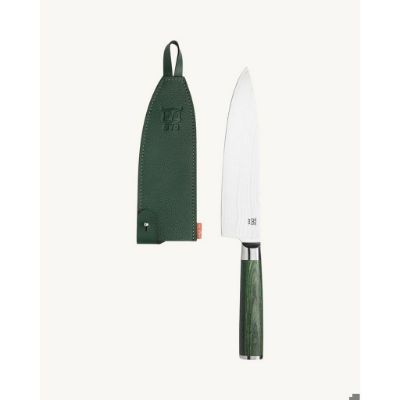 Øyo Skarvet smaragd chef's knife - Steel/ Green