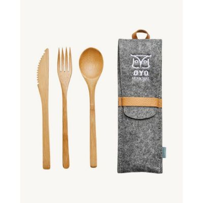 Øyo Turtagrø cutlery - Beige/ Grey