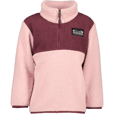 Didriksons Gosig kids halfzip - Dusty Pink