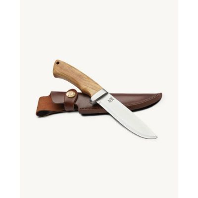 Øyo Rondane knife w/sheath - Steel/ Brown