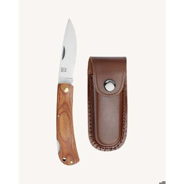 	Øyo Marka folding knife w/sheath - Brun/Steel