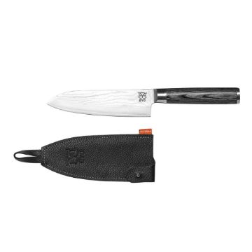 Øyo Skarvet opal santoku chef's knife - Grey/ Steel