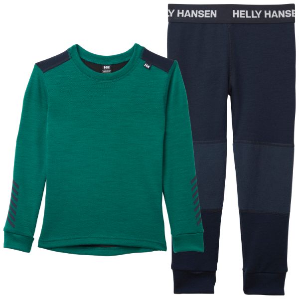 Helly Hansen Lifa Merino set i farven Emerald