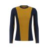 Peak Map Crew Baselayer Mens - Navy Blue/Cathay Spice