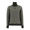 Ulvang Echo half zip sweater - Charcoal Melange/Off White