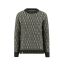 Ulvang Echo crew sweater mens - Charcoal Melange/Off White