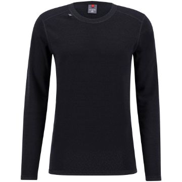 Ulvang Comfort 200 round neck ms - Black/ Black