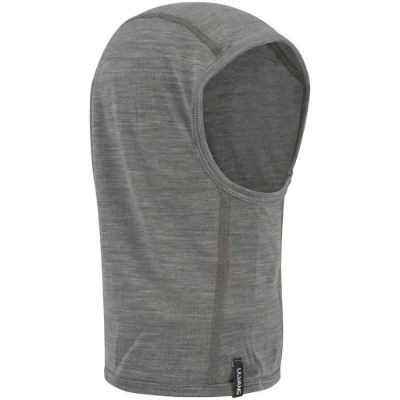 Merino Light balaclava Jr. - Grey Melage.