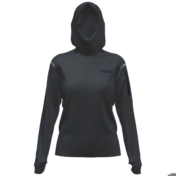 Swix Pace midlayer hooded w - Dark Navy