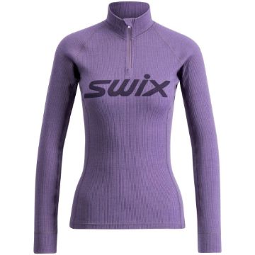 Swix Racex merino half zip w - Dusty Purple