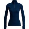 Swix Racex merino half zip w - Dark Navy/ Light Grey melange