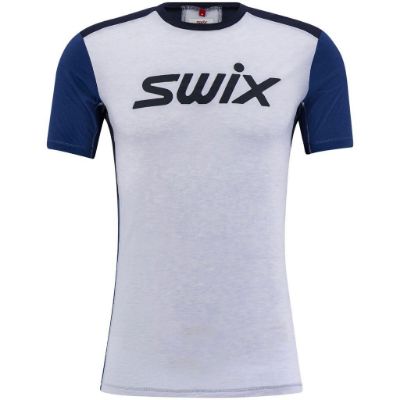 Swix Motion tech wool t-shirt m - Silver