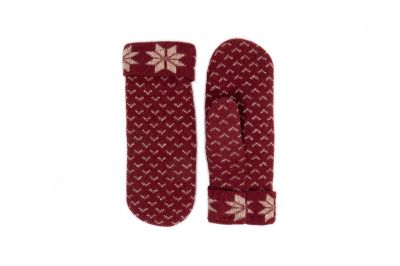 Sätila of Sweden Reindeer Mittens i farven Red